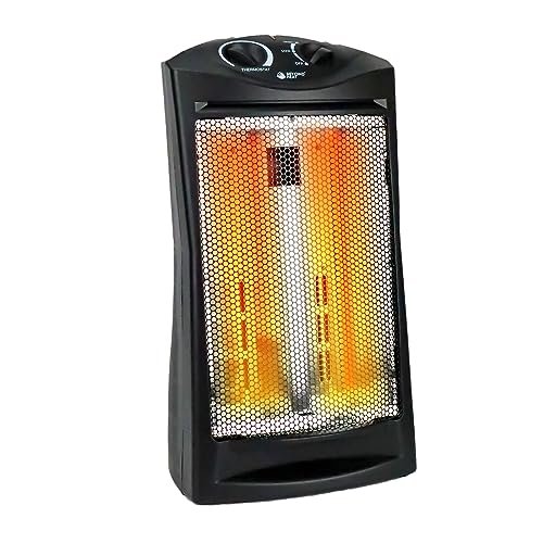 BEYOND HEAT 1500 Watt Electric Quartz Infrared Radiant Tower Heater, Portable Space Heater with Tip